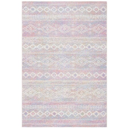 Safavieh 8 ft. x 10 ft. 5 in. Summer Bohemian & Global Rectangle Power Loomed Rug - Ivory & Pink SMR498A-8